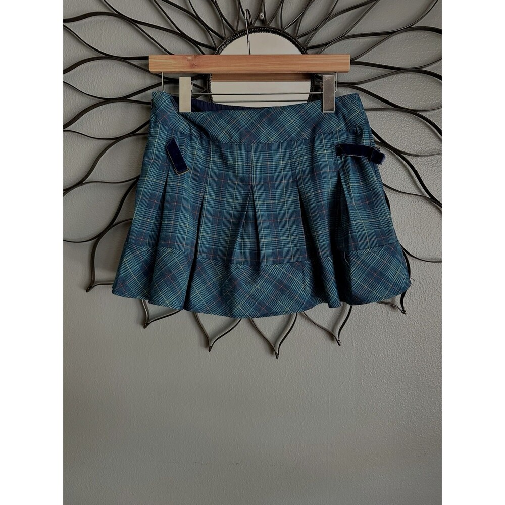 VTG Cherokee Plaid Skirt Size XL/ M Built in Shorts Goth Preppy Schoolgirl Y2K - Picture 4 of 11